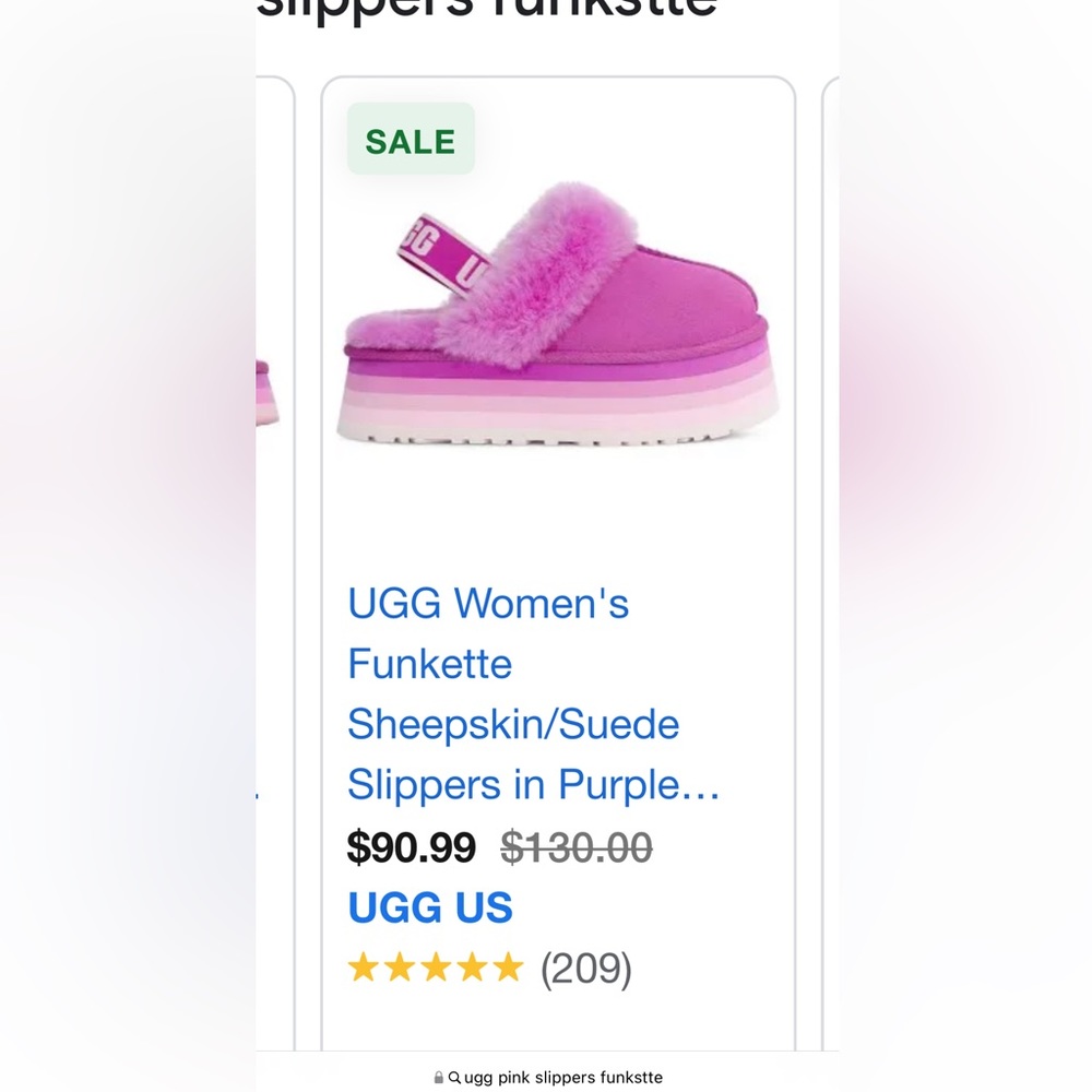 ❌SOLD OUT❌🌸💓New with tags 🌸💓 Ugg Women's
Funkette size 10 - Picture 1 of 15